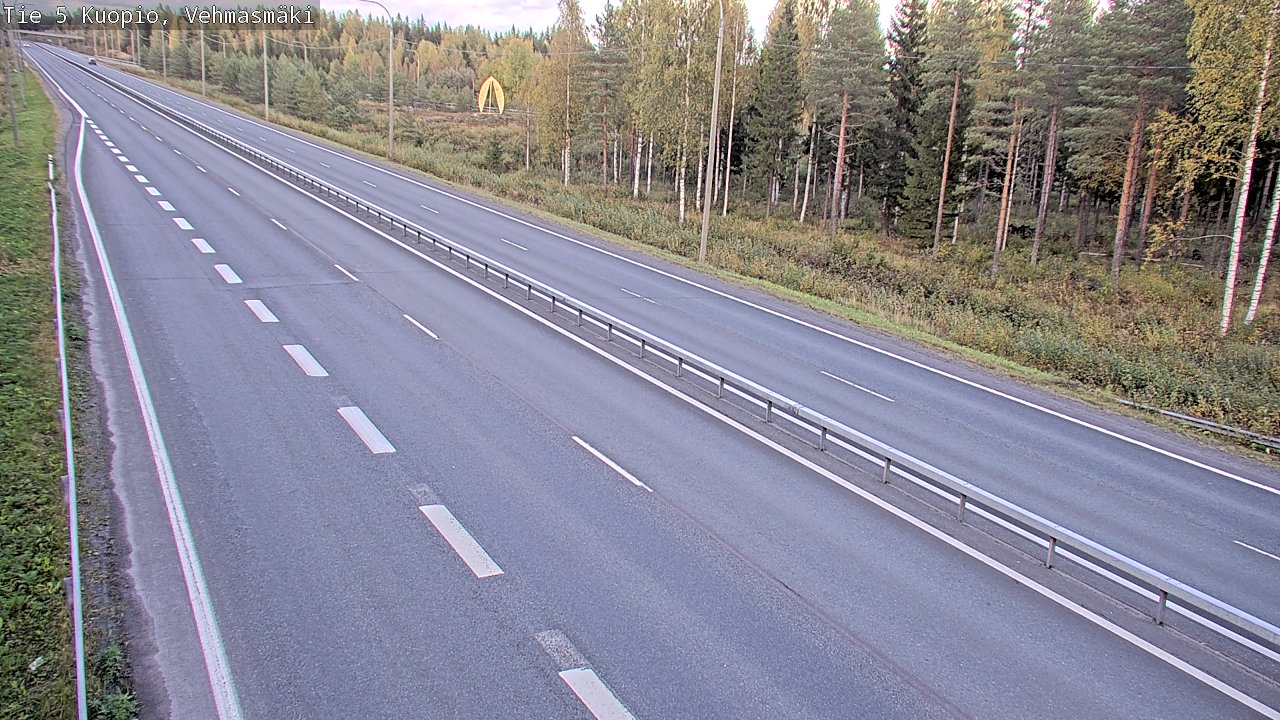 Weather Camera Image Väg 5 Kuopio, Vehmasmäki, Kuopio, Pohjois-Savo