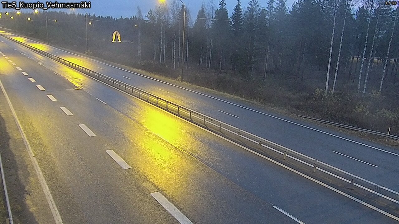 Weather Camera Image Väg 5 Kuopio, Vehmasmäki, Kuopio, Pohjois-Savo
