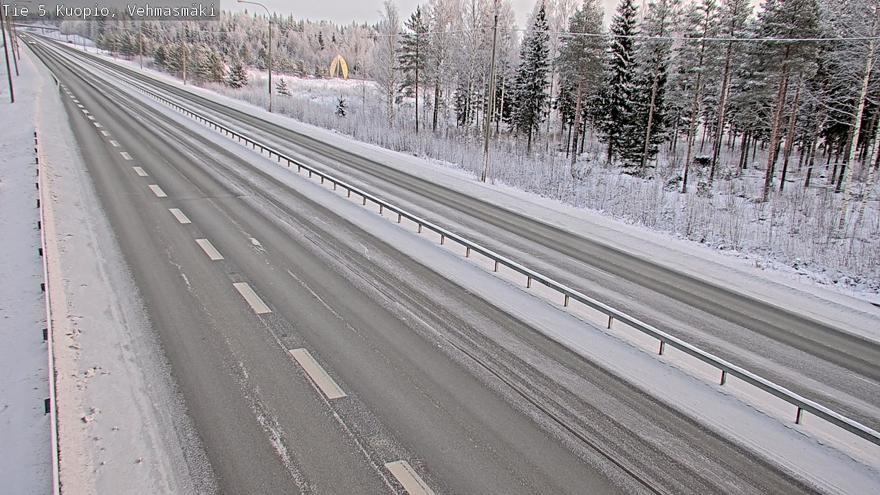 Weather Camera Image Väg 5 Kuopio, Vehmasmäki, Kuopio, Pohjois-Savo