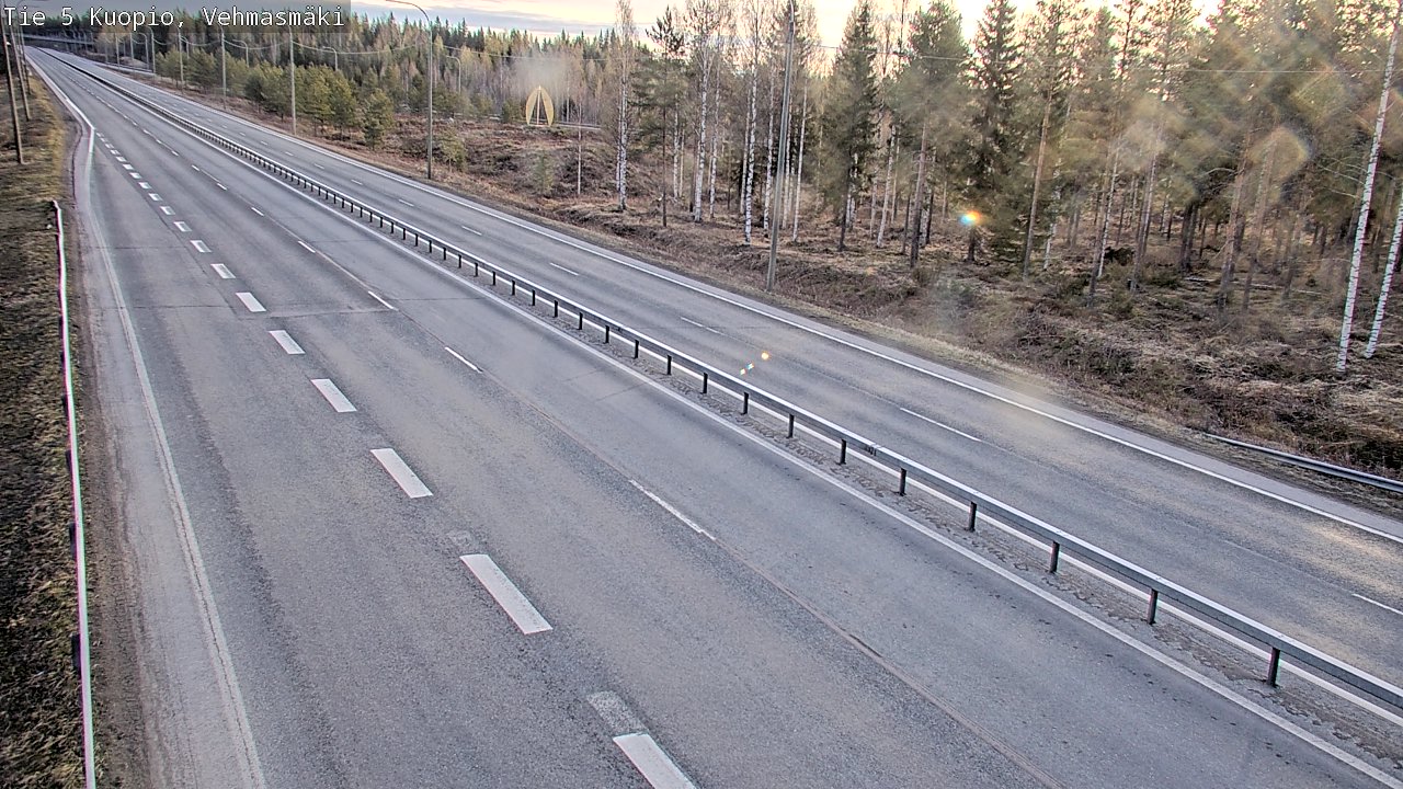 Weather Camera Image Väg 5 Kuopio, Vehmasmäki, Kuopio, Pohjois-Savo
