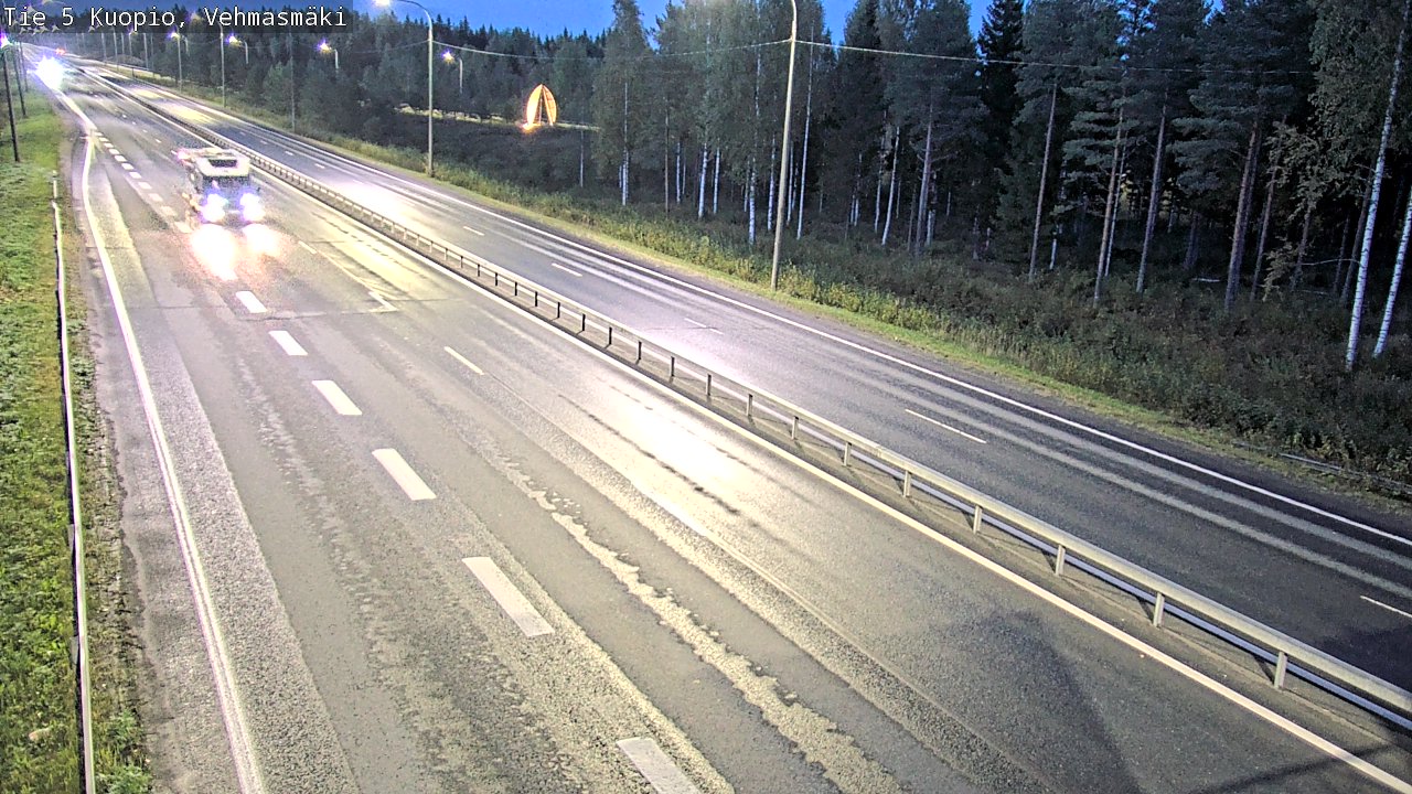 Weather Camera Image Road 5 Kuopio, Vehmasmäki, Kuopio, Pohjois-Savo