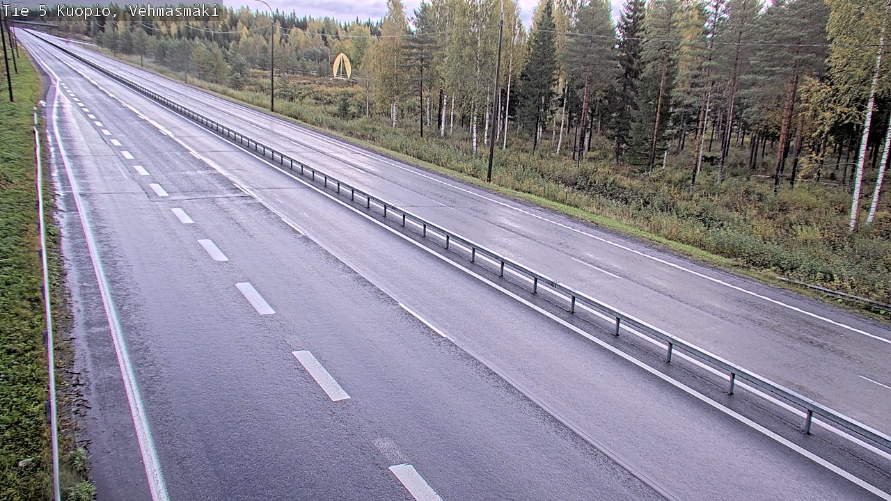 Weather Camera Image Road 5 Kuopio, Vehmasmäki, Kuopio, Pohjois-Savo