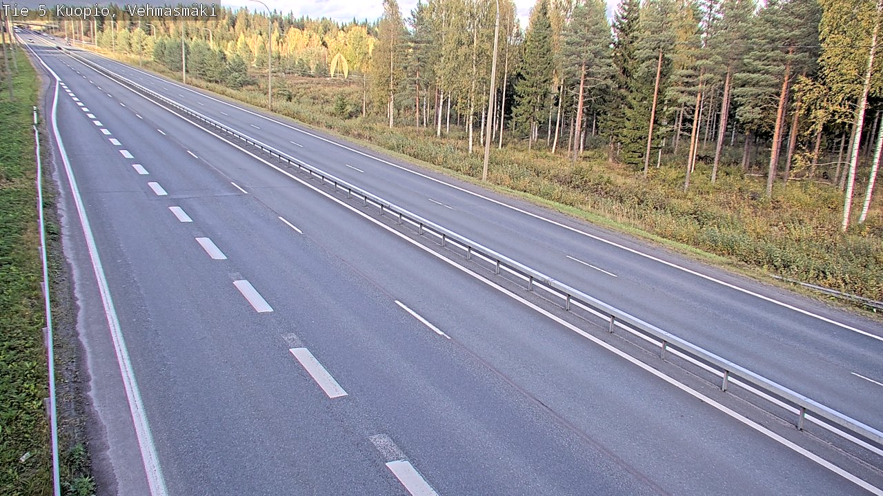 Weather Camera Image Väg 5 Kuopio, Vehmasmäki, Kuopio, Pohjois-Savo