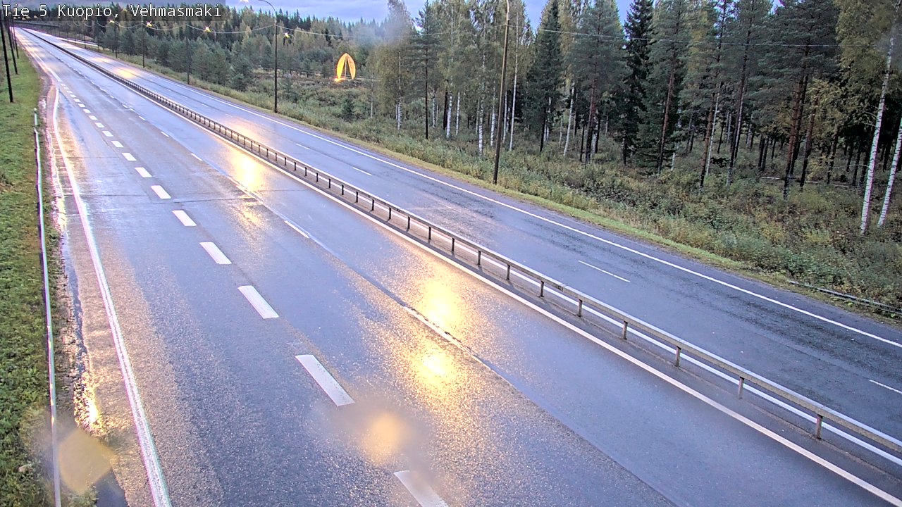 Weather Camera Image Road 5 Kuopio, Vehmasmäki, Kuopio, Pohjois-Savo