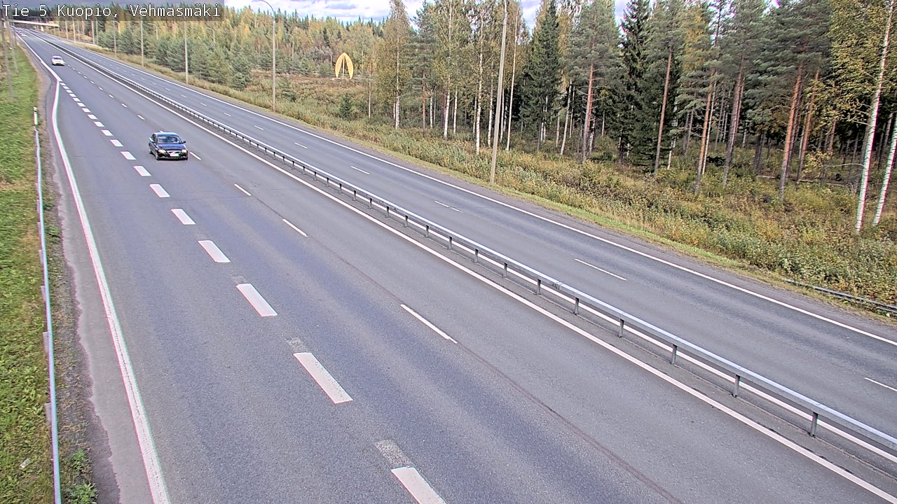 Weather Camera Image Väg 5 Kuopio, Vehmasmäki, Kuopio, Pohjois-Savo