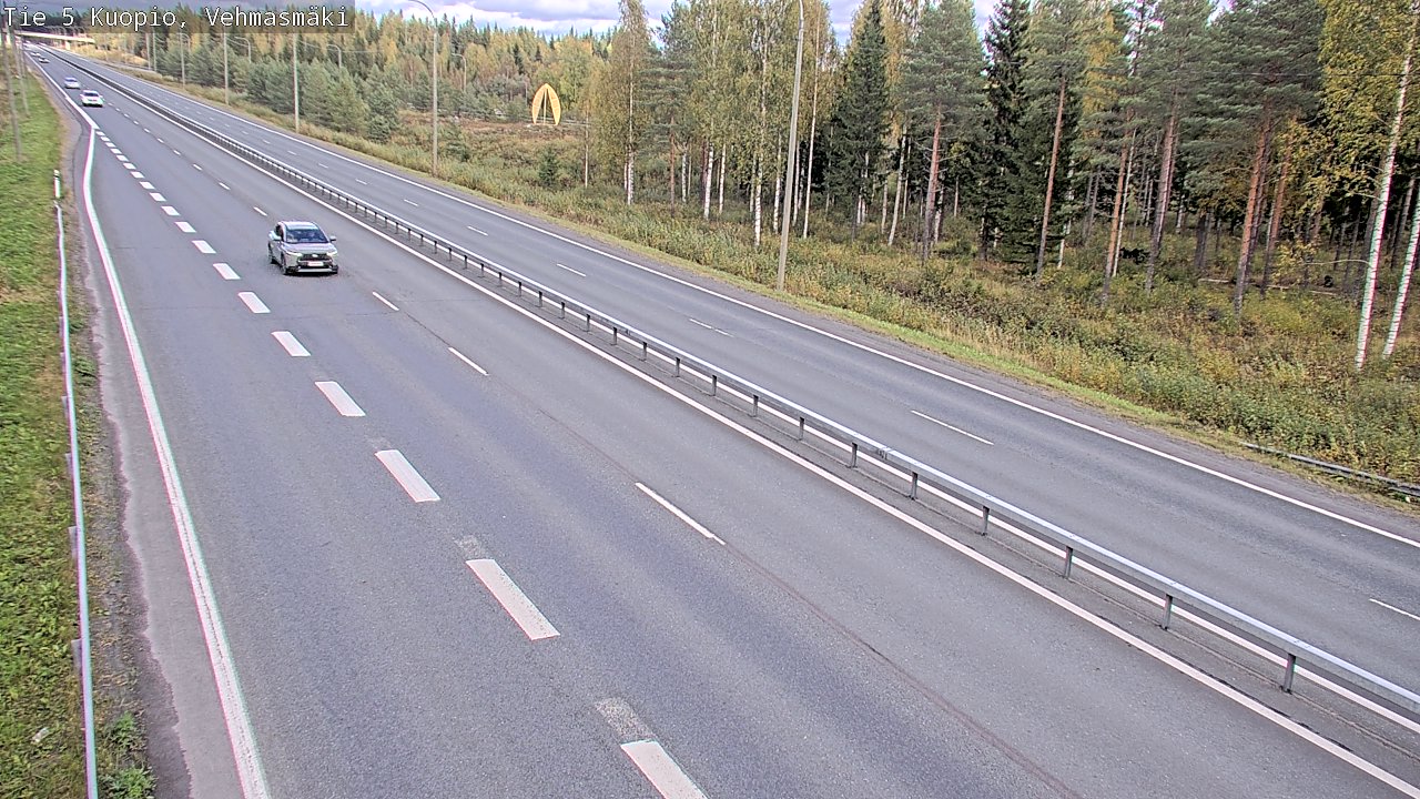 Weather Camera Image Väg 5 Kuopio, Vehmasmäki, Kuopio, Pohjois-Savo