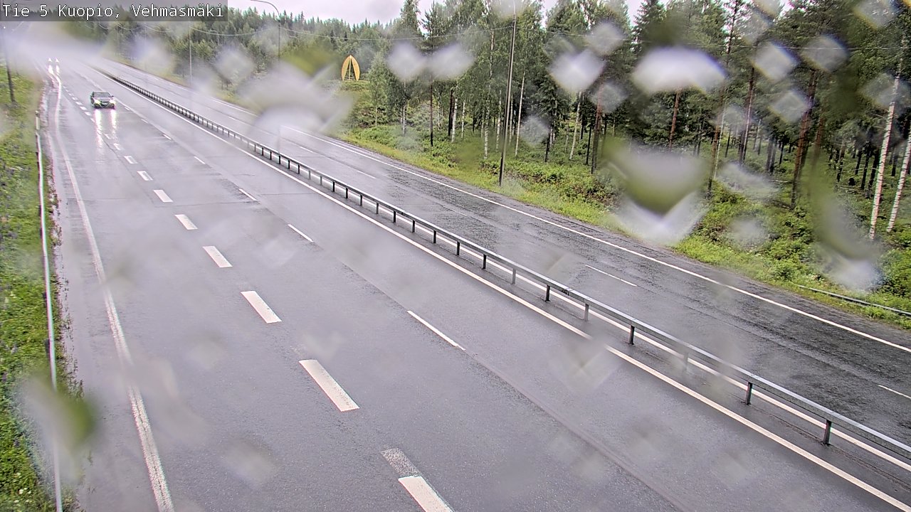 Weather Camera Image Väg 5 Kuopio, Vehmasmäki, Kuopio, Pohjois-Savo
