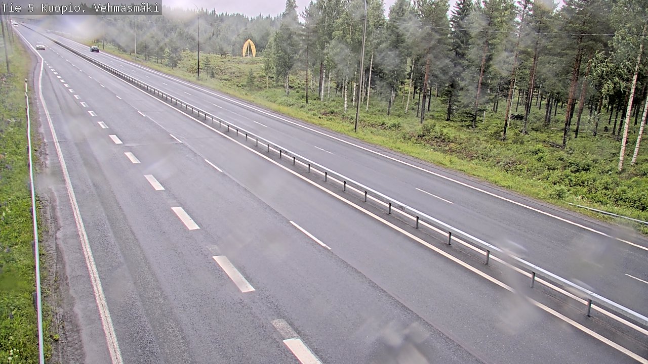 Weather Camera Image Väg 5 Kuopio, Vehmasmäki, Kuopio, Pohjois-Savo