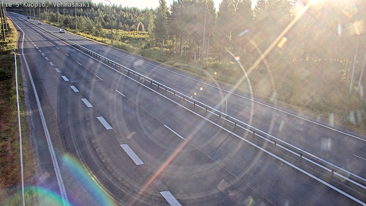 Weather Camera Image Väg 5 Kuopio, Vehmasmäki, Kuopio, Pohjois-Savo