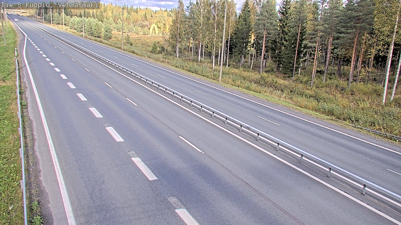 Weather Camera Image Väg 5 Kuopio, Vehmasmäki, Kuopio, Pohjois-Savo