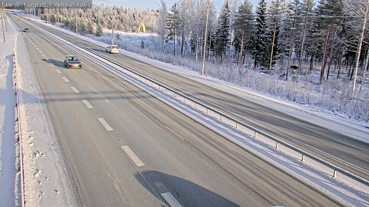 Weather Camera Image Väg 5 Kuopio, Vehmasmäki, Kuopio, Pohjois-Savo