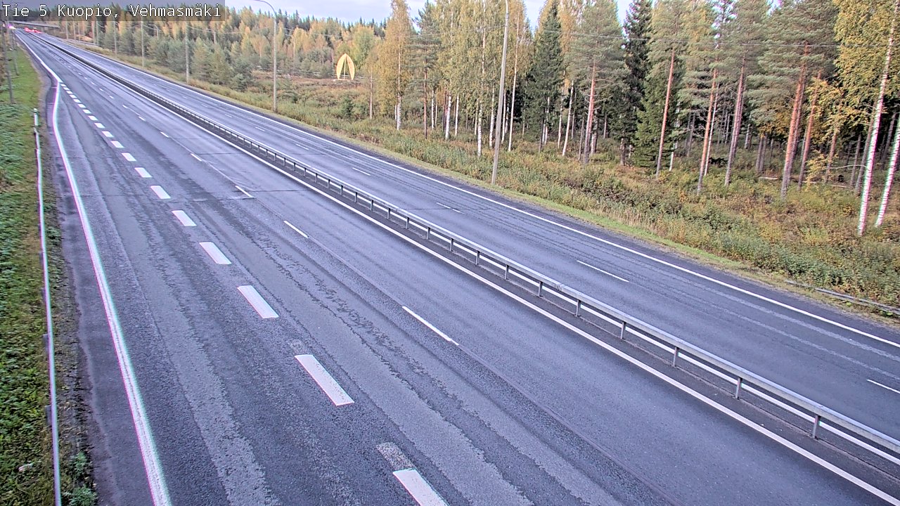 Weather Camera Image Road 5 Kuopio, Vehmasmäki, Kuopio, Pohjois-Savo