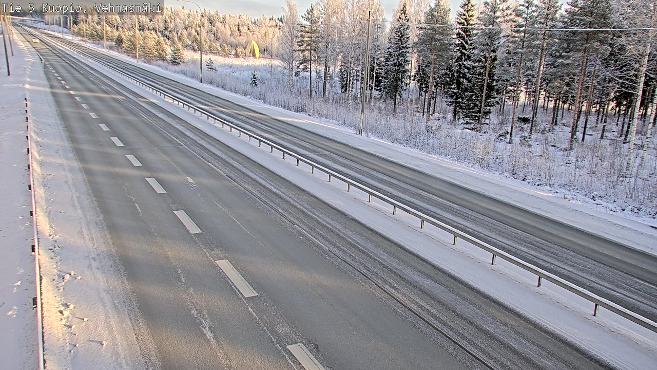 Weather Camera Image Väg 5 Kuopio, Vehmasmäki, Kuopio, Pohjois-Savo