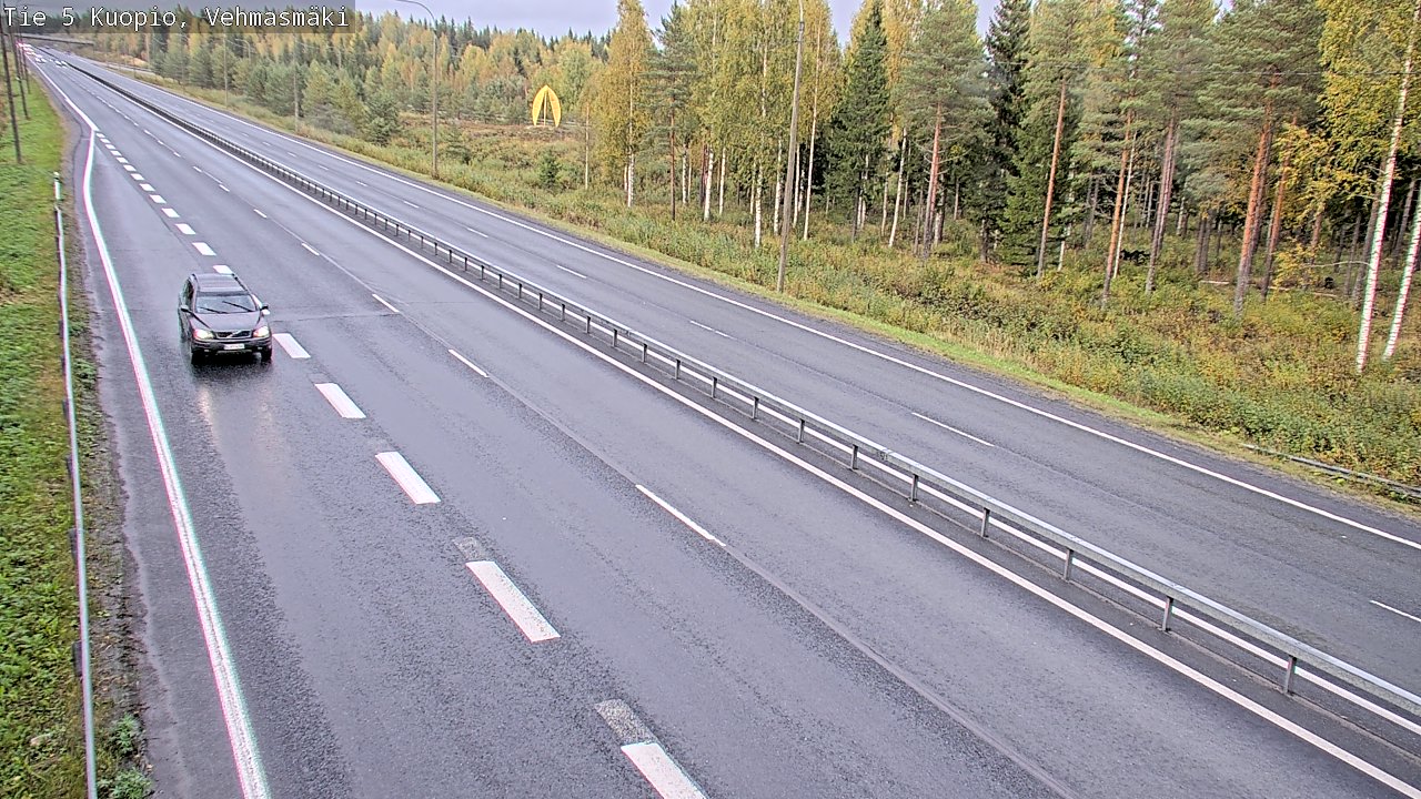 Weather Camera Image Road 5 Kuopio, Vehmasmäki, Kuopio, Pohjois-Savo