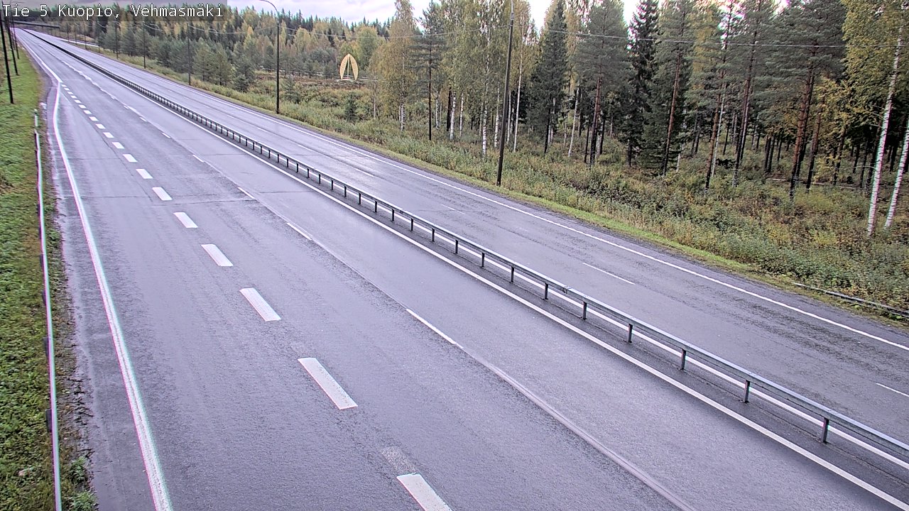 Weather Camera Image Road 5 Kuopio, Vehmasmäki, Kuopio, Pohjois-Savo