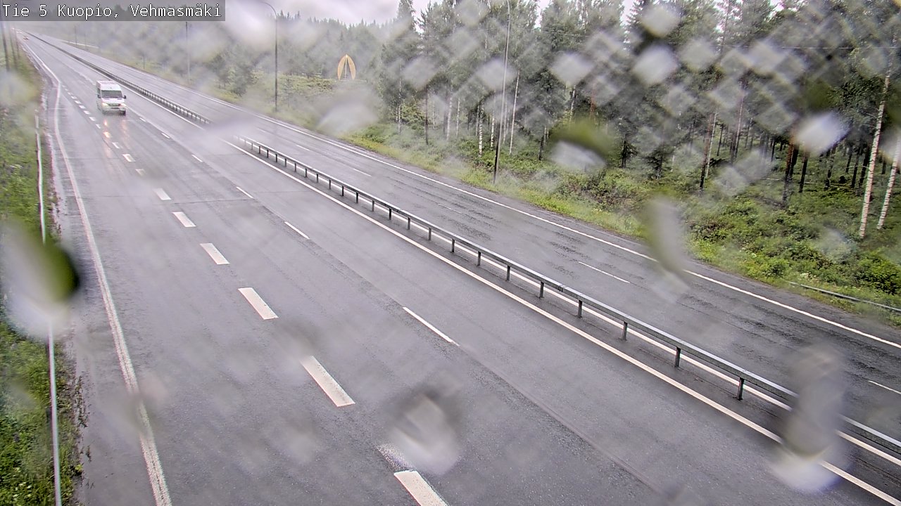 Weather Camera Image Väg 5 Kuopio, Vehmasmäki, Kuopio, Pohjois-Savo