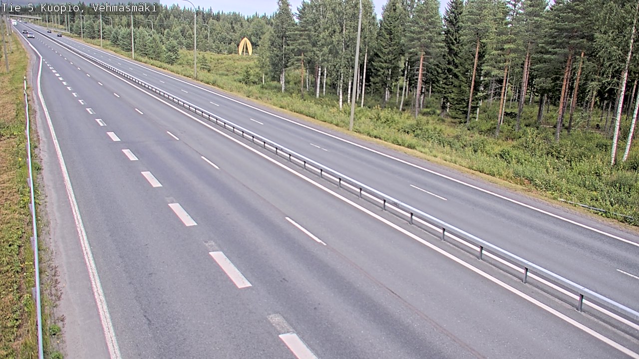 Weather Camera Image Väg 5 Kuopio, Vehmasmäki, Kuopio, Pohjois-Savo
