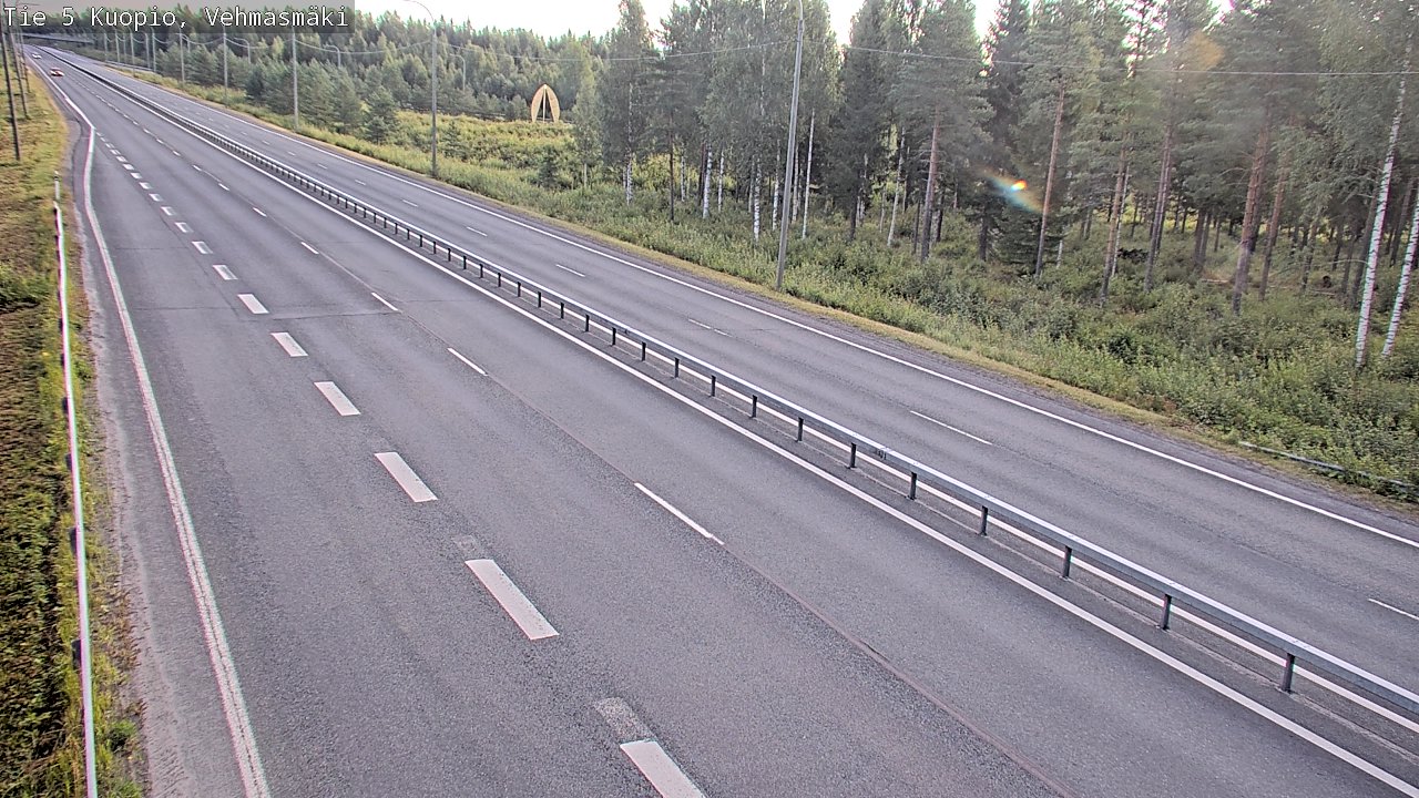 Weather Camera Image Väg 5 Kuopio, Vehmasmäki, Kuopio, Pohjois-Savo