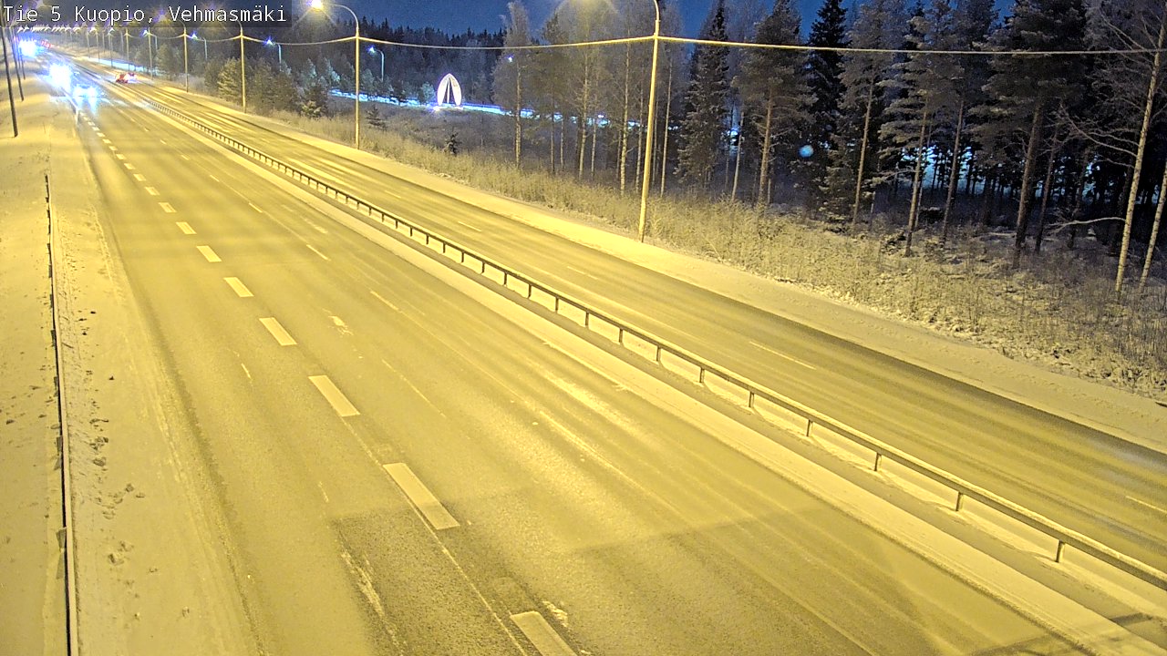 Weather Camera Image Väg 5 Kuopio, Vehmasmäki, Kuopio, Pohjois-Savo