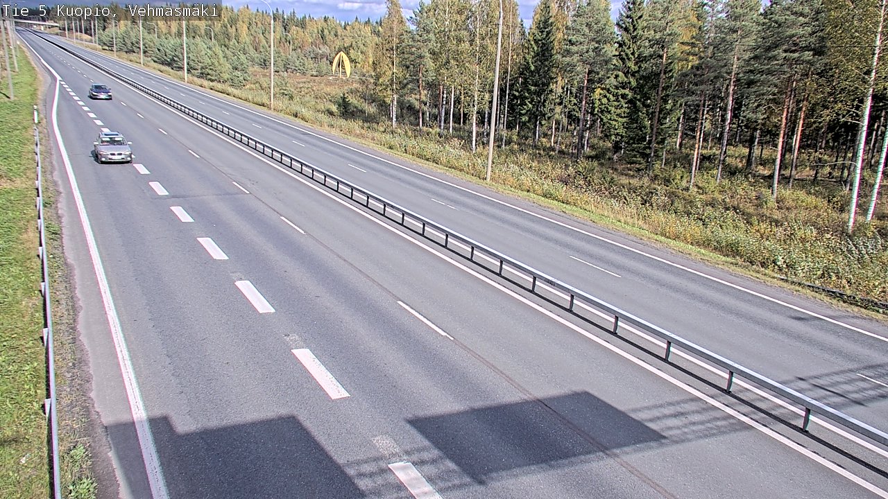 Weather Camera Image Väg 5 Kuopio, Vehmasmäki, Kuopio, Pohjois-Savo