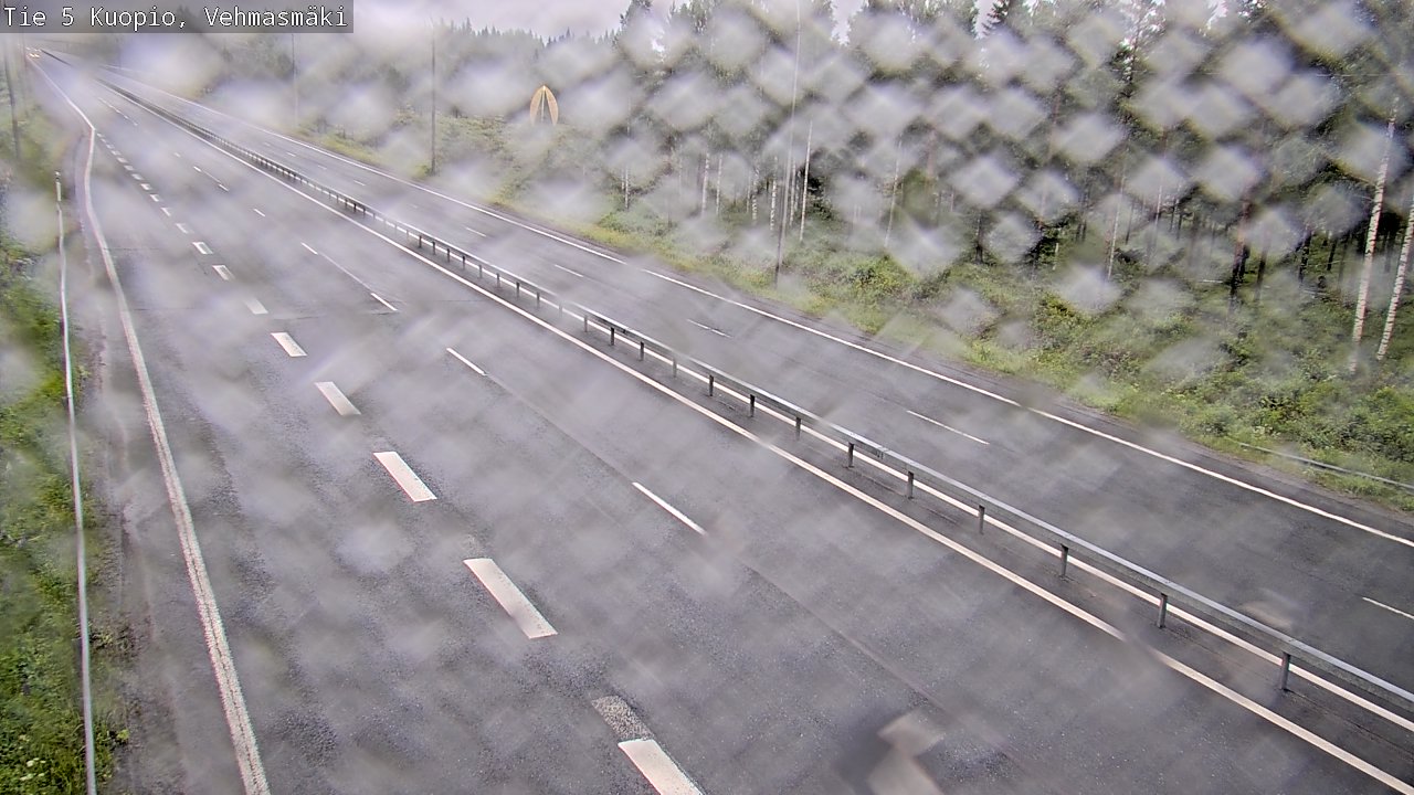 Weather Camera Image Väg 5 Kuopio, Vehmasmäki, Kuopio, Pohjois-Savo