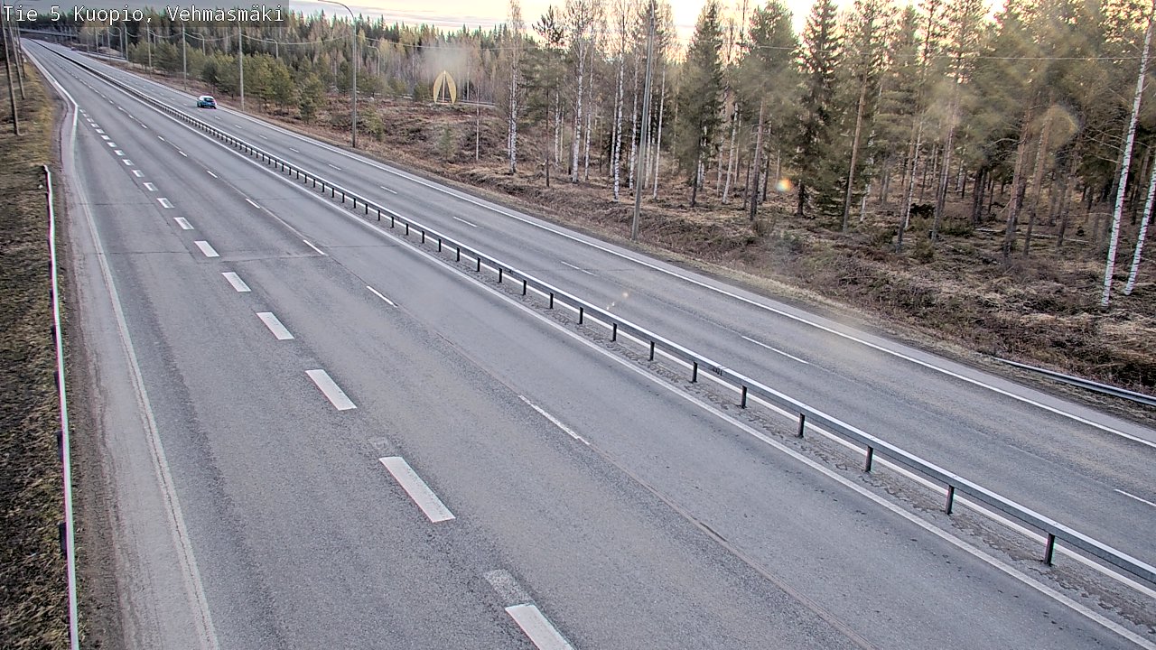 Weather Camera Image Väg 5 Kuopio, Vehmasmäki, Kuopio, Pohjois-Savo