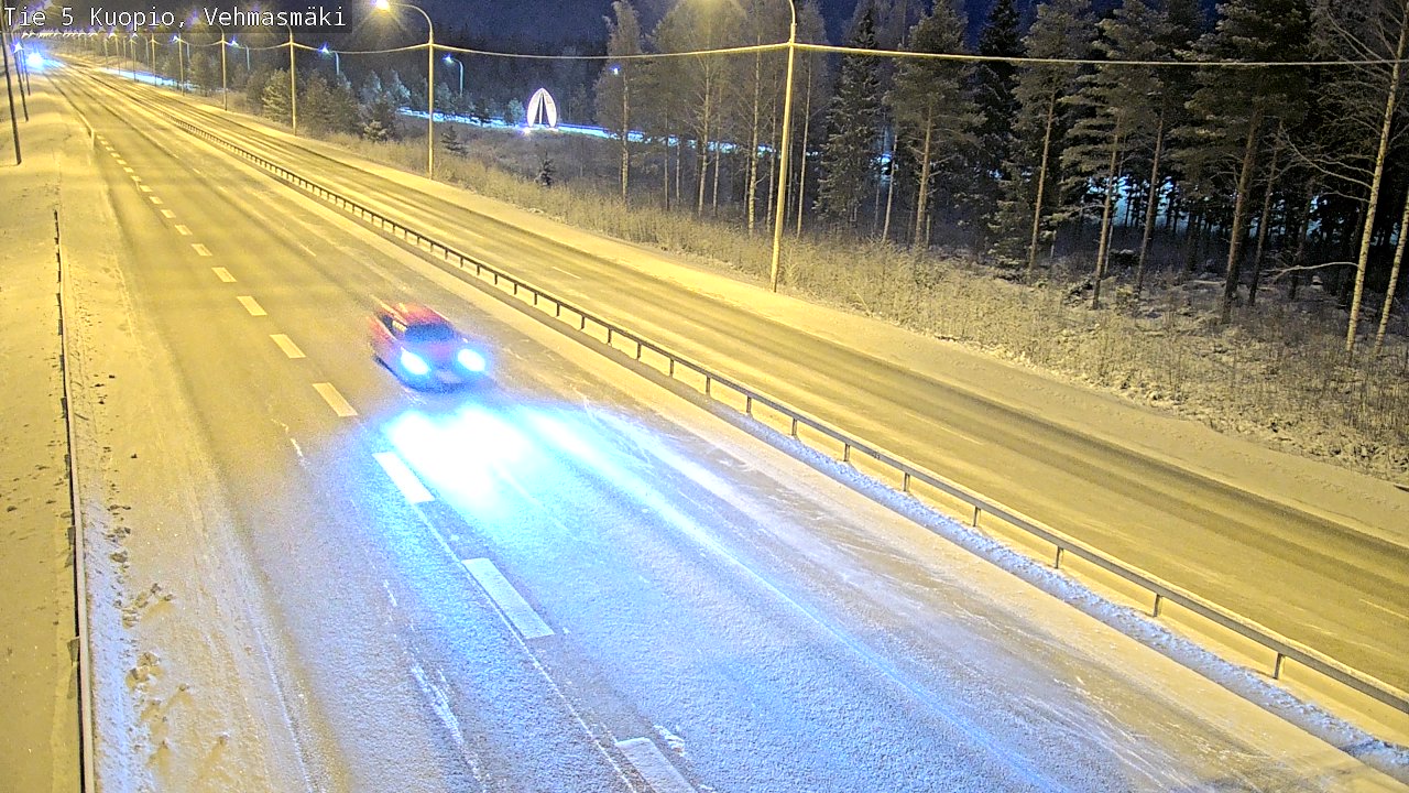 Weather Camera Image Väg 5 Kuopio, Vehmasmäki, Kuopio, Pohjois-Savo