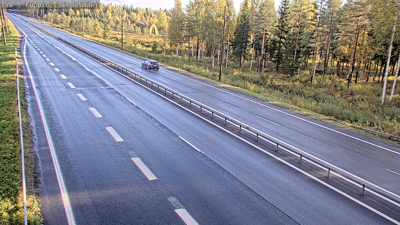 Weather Camera Image Road 5 Kuopio, Vehmasmäki, Kuopio, Pohjois-Savo