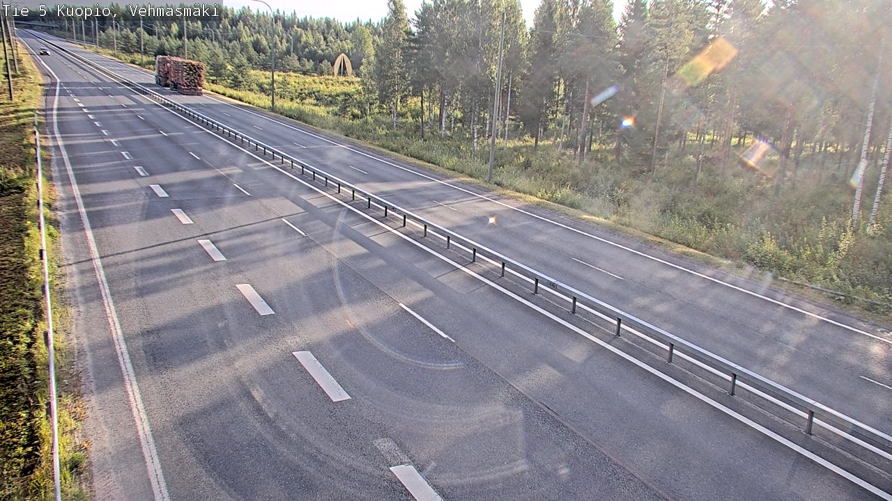 Weather Camera Image Väg 5 Kuopio, Vehmasmäki, Kuopio, Pohjois-Savo