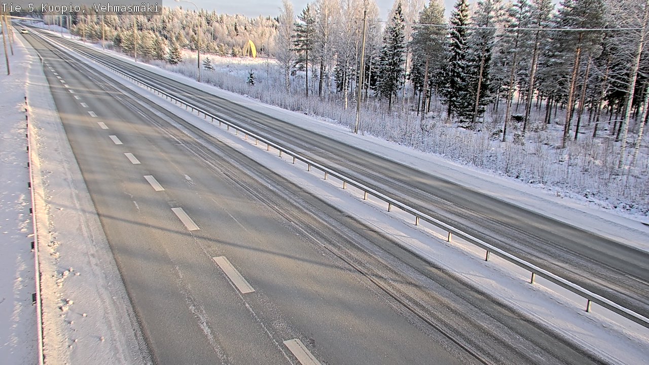 Weather Camera Image Väg 5 Kuopio, Vehmasmäki, Kuopio, Pohjois-Savo