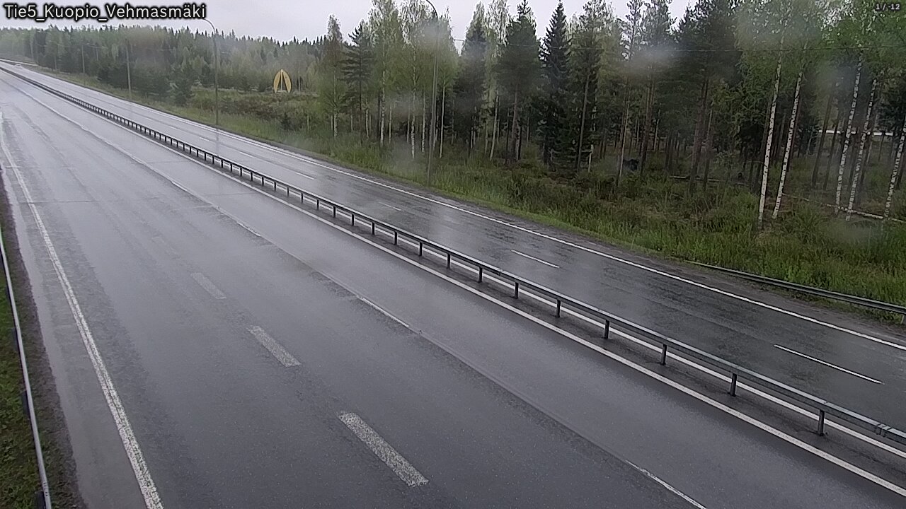 Weather Camera Image Road 5 Kuopio, Vehmasmäki, Kuopio, Pohjois-Savo