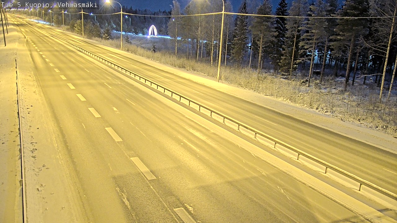 Weather Camera Image Väg 5 Kuopio, Vehmasmäki, Kuopio, Pohjois-Savo