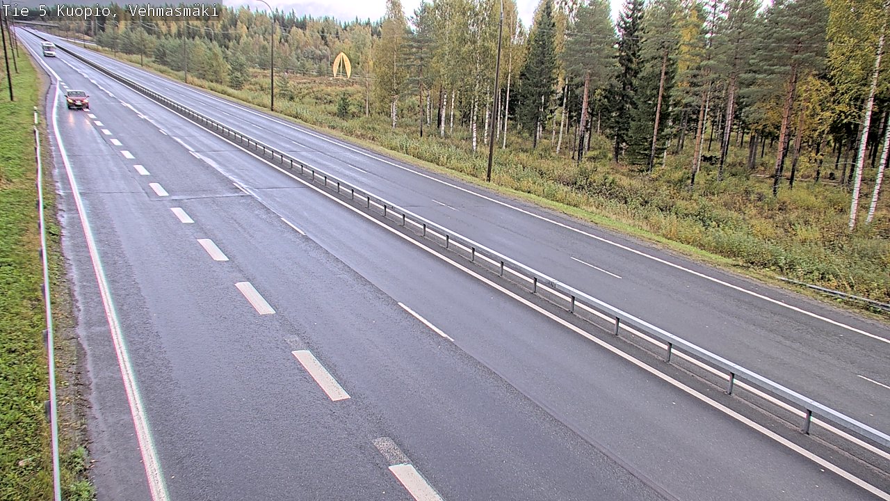 Weather Camera Image Road 5 Kuopio, Vehmasmäki, Kuopio, Pohjois-Savo