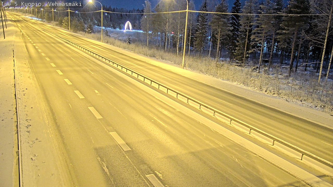 Weather Camera Image Väg 5 Kuopio, Vehmasmäki, Kuopio, Pohjois-Savo