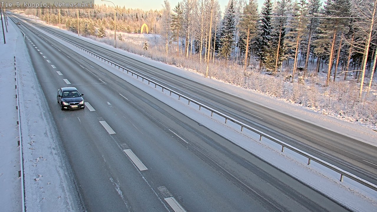 Weather Camera Image Väg 5 Kuopio, Vehmasmäki, Kuopio, Pohjois-Savo