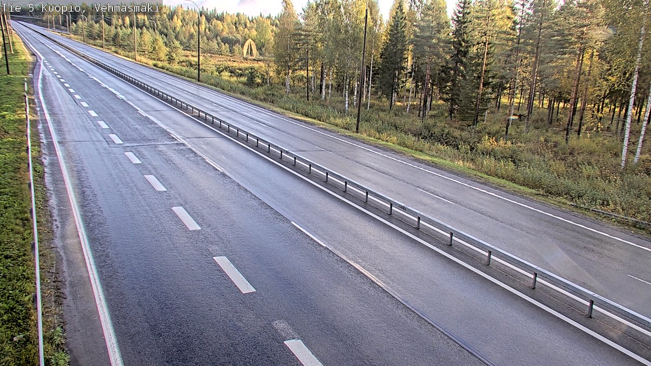 Weather Camera Image Road 5 Kuopio, Vehmasmäki, Kuopio, Pohjois-Savo