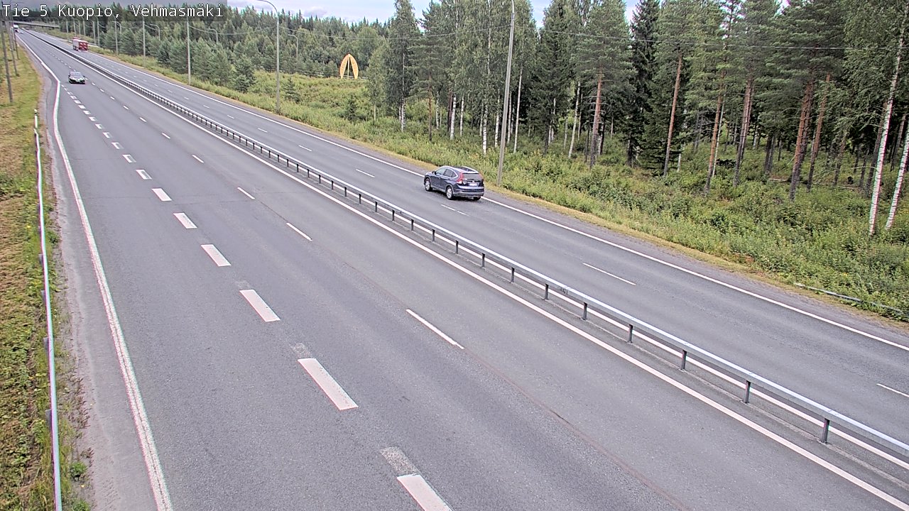 Weather Camera Image Väg 5 Kuopio, Vehmasmäki, Kuopio, Pohjois-Savo