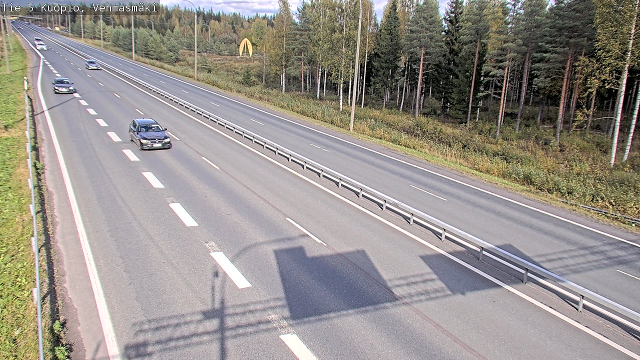 Weather Camera Image Väg 5 Kuopio, Vehmasmäki, Kuopio, Pohjois-Savo