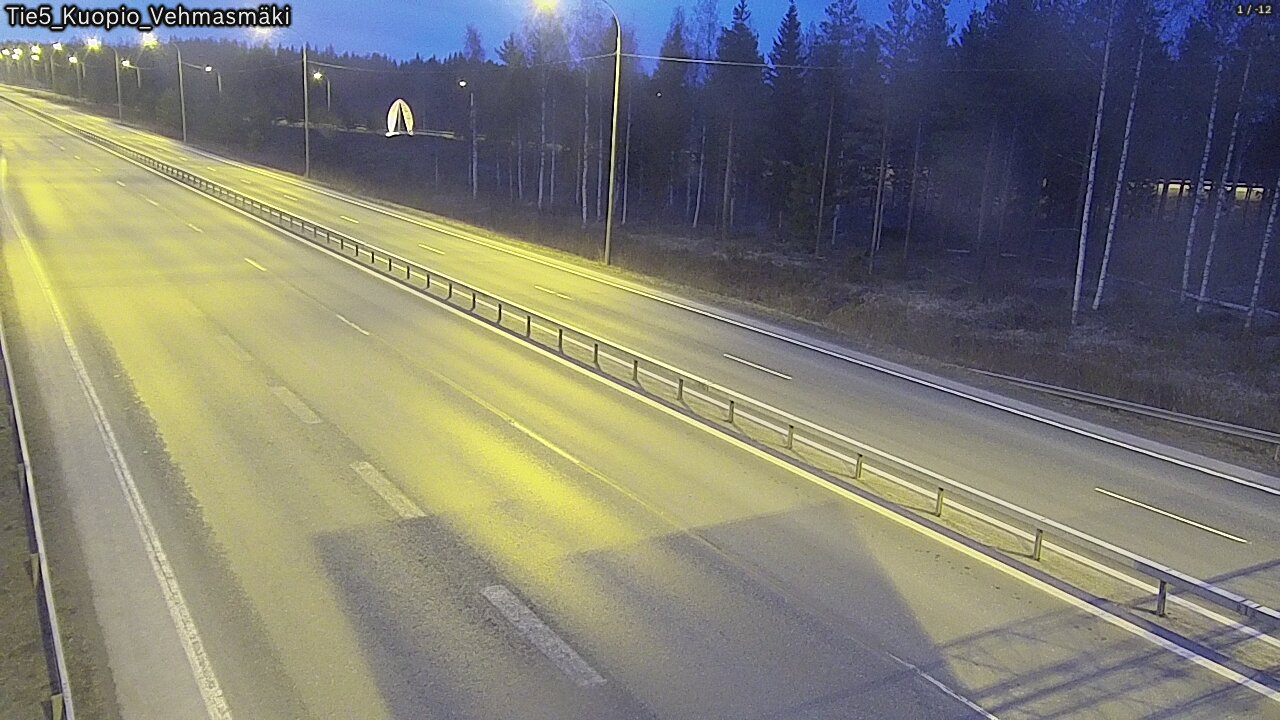 Weather Camera Image Väg 5 Kuopio, Vehmasmäki, Kuopio, Pohjois-Savo
