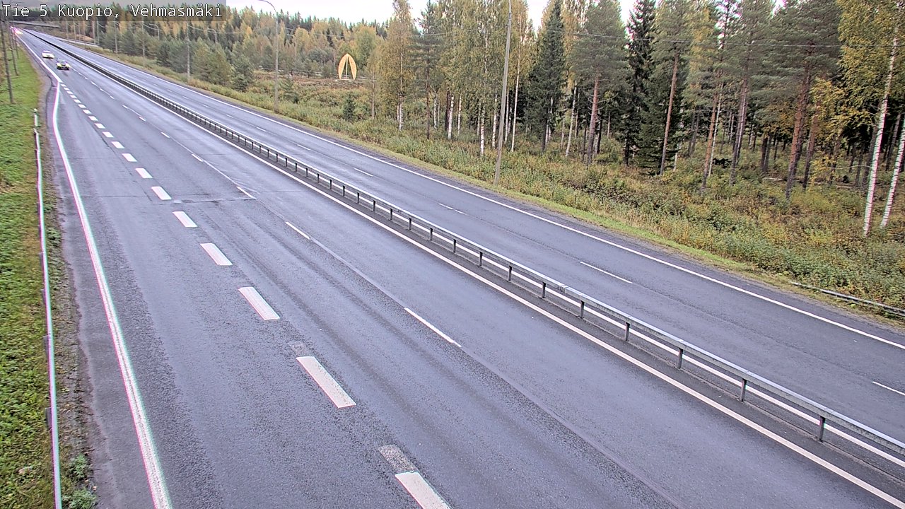 Weather Camera Image Road 5 Kuopio, Vehmasmäki, Kuopio, Pohjois-Savo