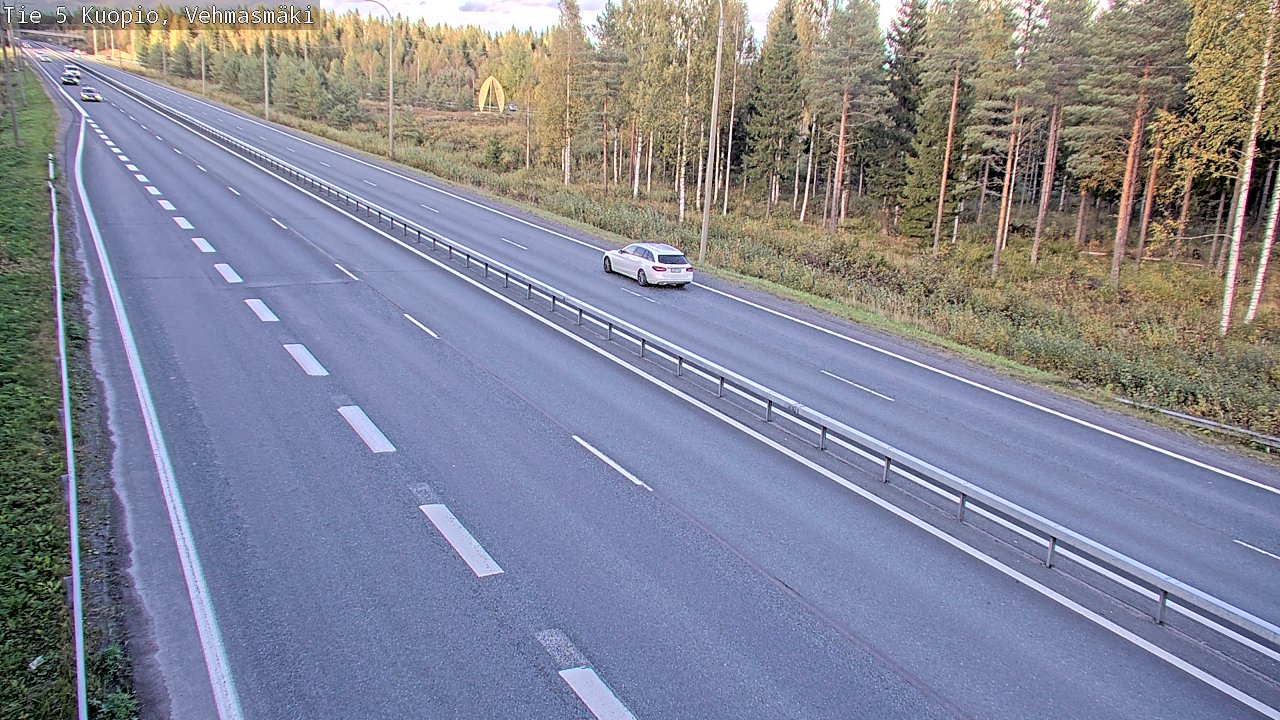 Weather Camera Image Väg 5 Kuopio, Vehmasmäki, Kuopio, Pohjois-Savo