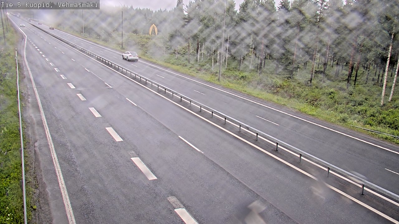 Weather Camera Image Väg 5 Kuopio, Vehmasmäki, Kuopio, Pohjois-Savo