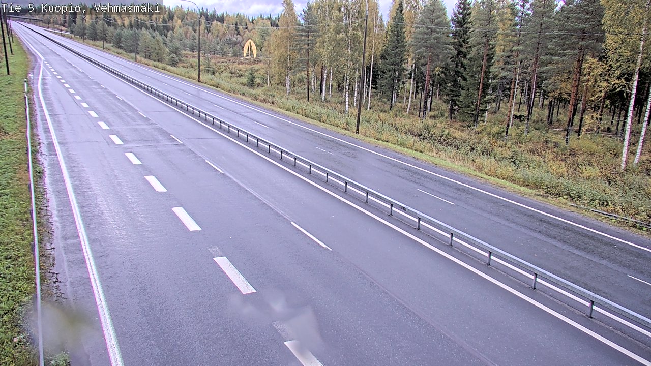 Weather Camera Image Road 5 Kuopio, Vehmasmäki, Kuopio, Pohjois-Savo