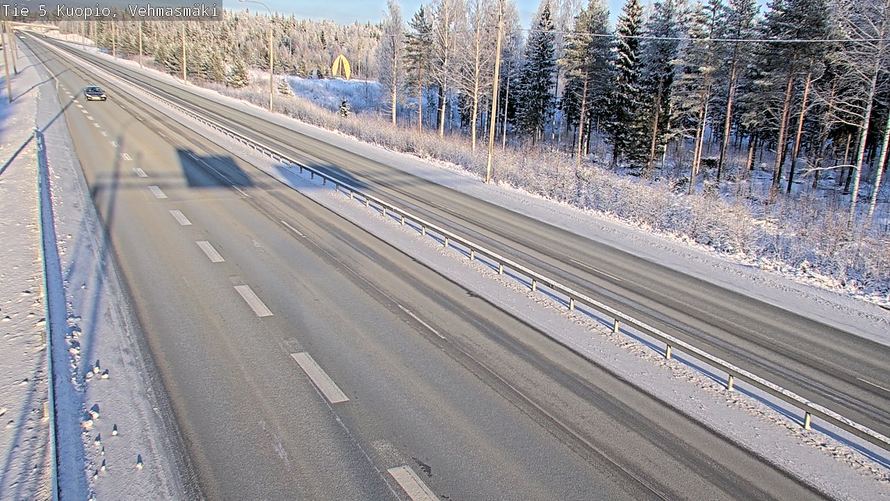 Weather Camera Image Väg 5 Kuopio, Vehmasmäki, Kuopio, Pohjois-Savo