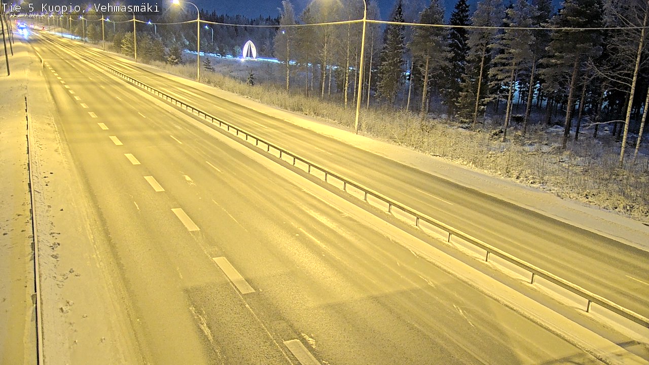 Weather Camera Image Väg 5 Kuopio, Vehmasmäki, Kuopio, Pohjois-Savo