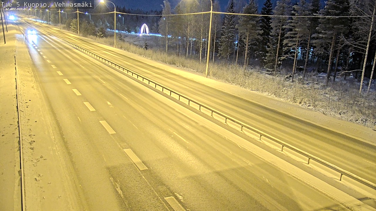 Weather Camera Image Road 5 Kuopio, Vehmasmäki, Kuopio, Pohjois-Savo