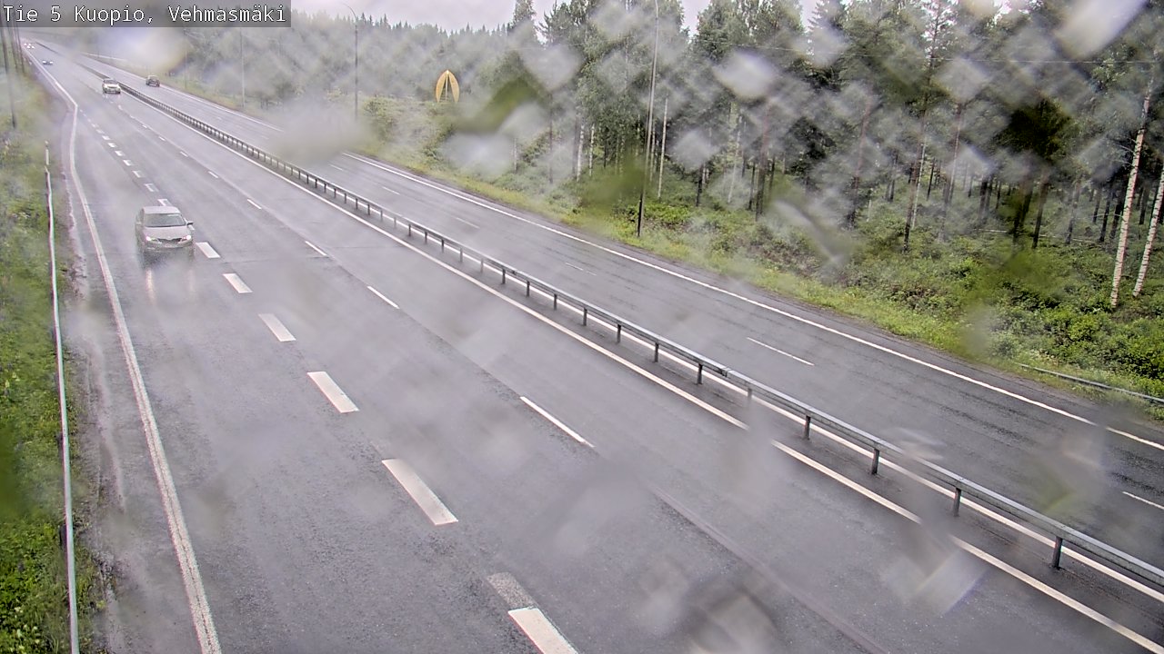 Weather Camera Image Väg 5 Kuopio, Vehmasmäki, Kuopio, Pohjois-Savo