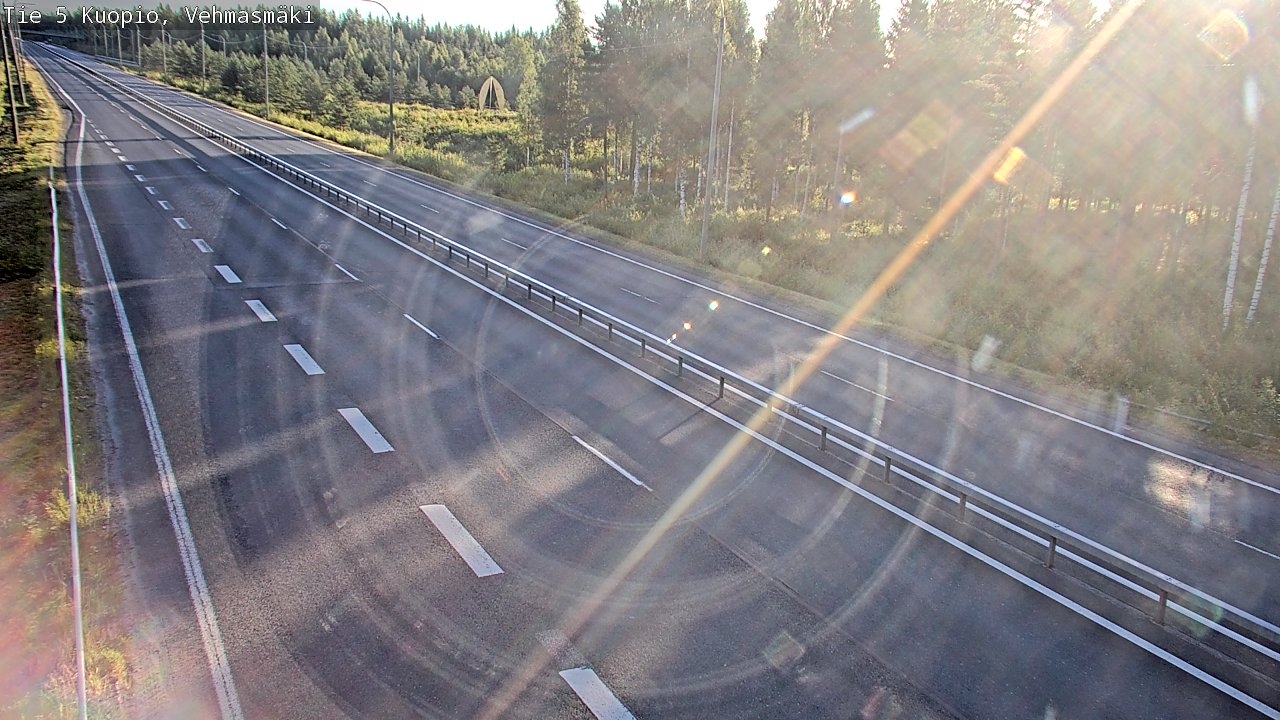 Weather Camera Image Väg 5 Kuopio, Vehmasmäki, Kuopio, Pohjois-Savo