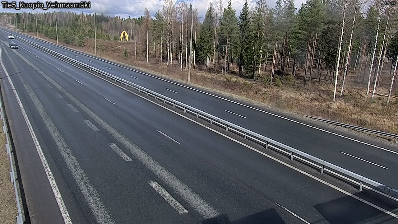 Weather Camera Image Road 5 Kuopio, Vehmasmäki, Kuopio, Pohjois-Savo