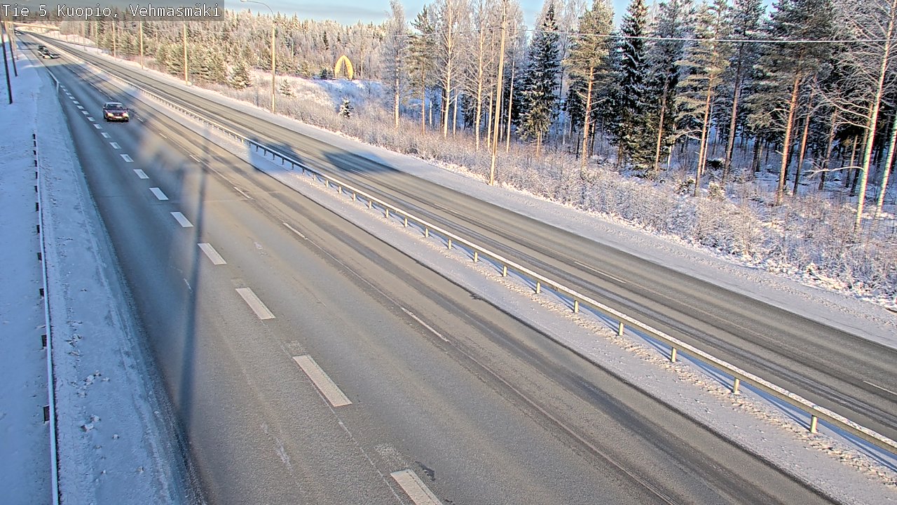 Weather Camera Image Väg 5 Kuopio, Vehmasmäki, Kuopio, Pohjois-Savo